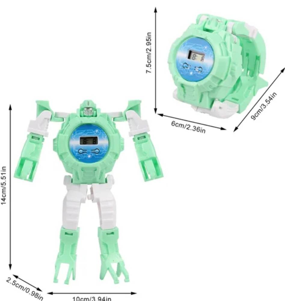 Creative Robot Transforming Kids Watch Transformation Toys Boys Wrist Watch Kids