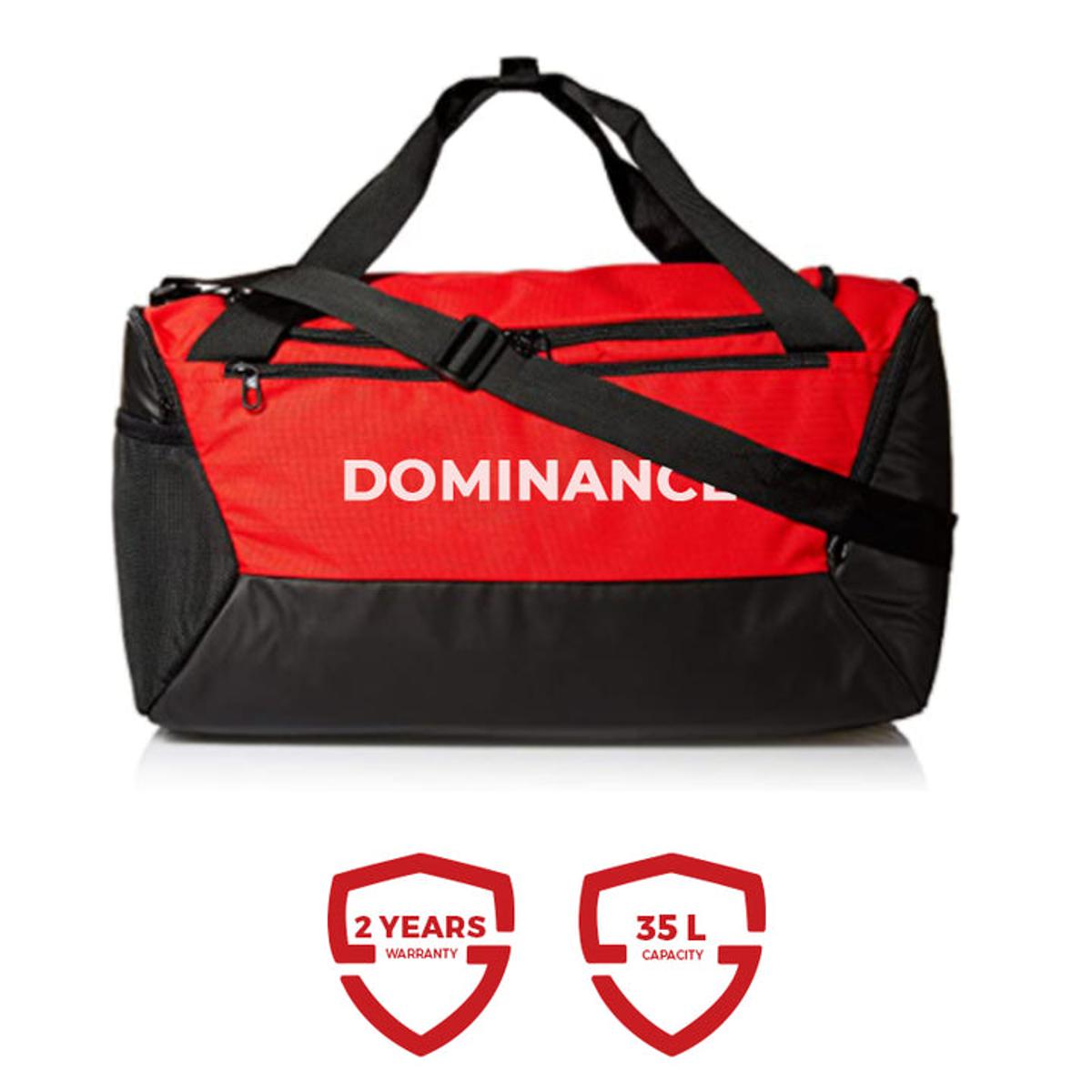 Dominance Heavy-Duty Sports Gym Duffle Bag – Water-Resistant Training & Fitness Travel Bag with Adjustable Shoulder Strap | Lightweight Holdall & Handbag for Men & Women
