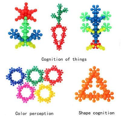 Star building Blocks Interlocking Blocks Educational, Construction Blocks for Kids Colorful Star Building Blocks Toys for Kids in Transparent Bag Instructions Sheet Inside - 3 + Years Star Blocks