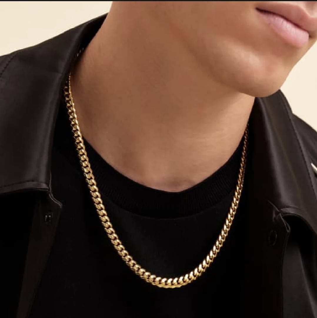 Silver Black Gold Neck Chain - High Quality  For Men Girls Boys