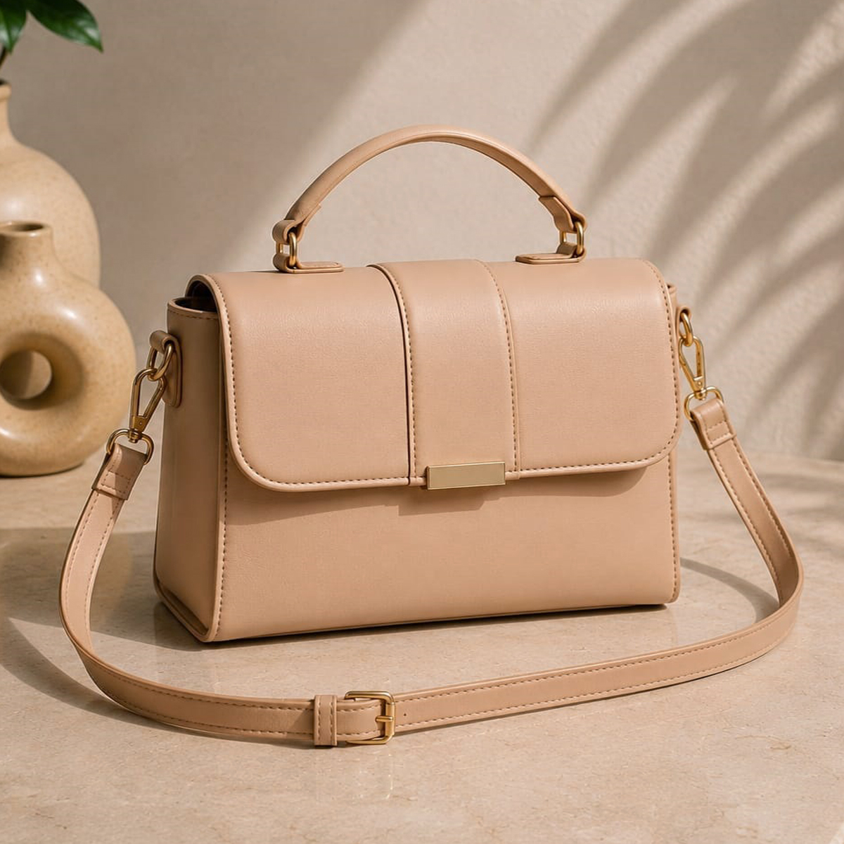 Stylish Leather Handbag for Girls and Women Shoulder Bag for Ladies Casual Crossbody Bag with Phone Pouch Elegant Purse for Girls Perfect Gift for Her Trendy Everyday Use Tote Fashionable Women's Handbag Ideal for Work Travel Shopping and Outings