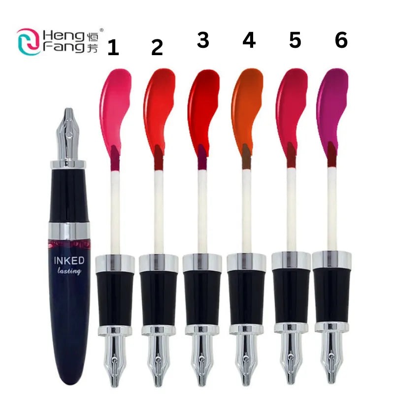 HengFang Inked Lasting Lip & Cheek Tint Set (6 Colors) | Waterproof Long-Lasting Lip Tint Makeup