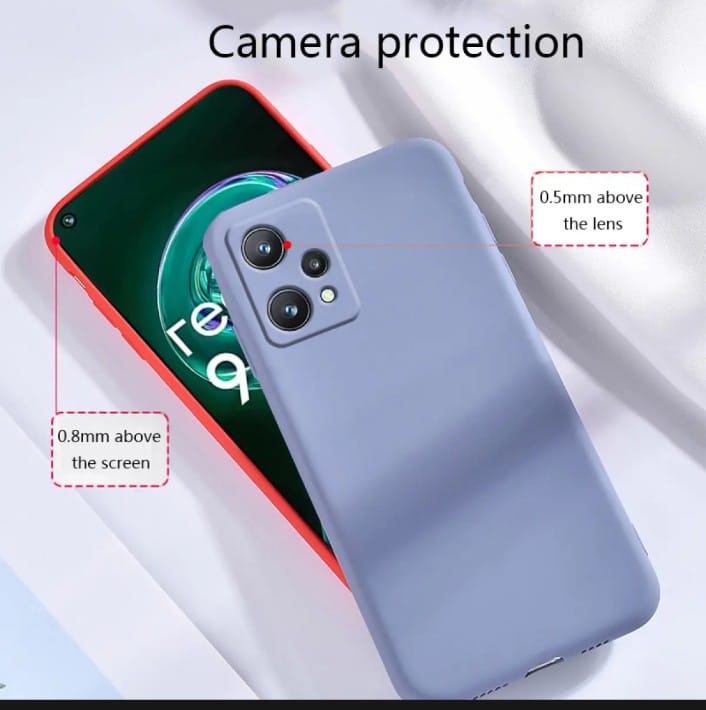 QAGS for Realme 9 Pro Plus Multi Color Camera Protection Soft Tpu Case Silicone Ultra Thin Back Cover
