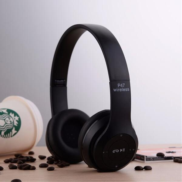 P47 Wireless Headphones Bluetooth Stereo Head phones Foldable Headset with Mic Wireless Built-in Mic compaible for all Android Devices and PC