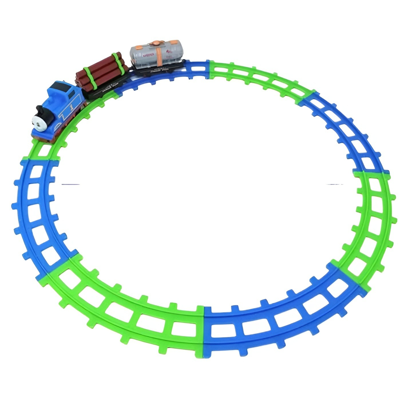 Thomas Cartoon Train - Super Track Series BATTERY OPERATED 11PCS THOMAS CARTOON TRAIN WITH TRACKS.