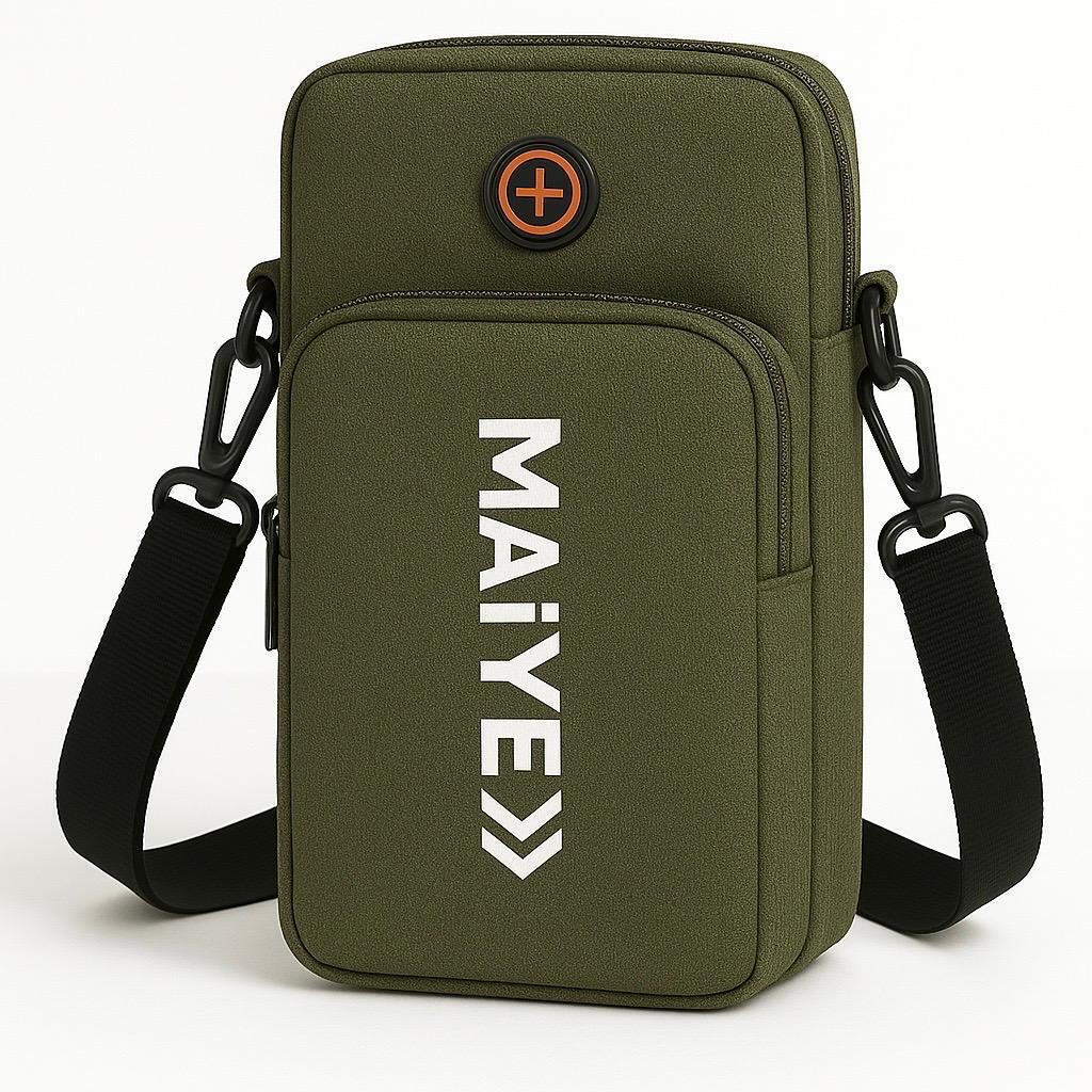 Balloon Nylon Mobile Phone Crossbody Bag – 3-Layer Wallet