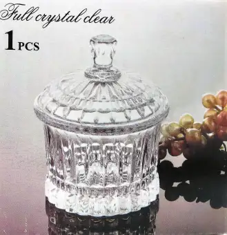 Crystal Clear Decoration Jar Sugar Pot Gift Candy Jar Sweets Jar