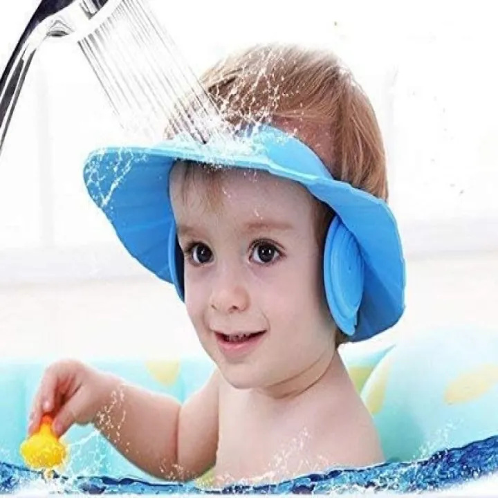 Comfort Fit Baby Shampoo Shower Hat – Soft EVA Adjustable Hair Protection Cap for Kids