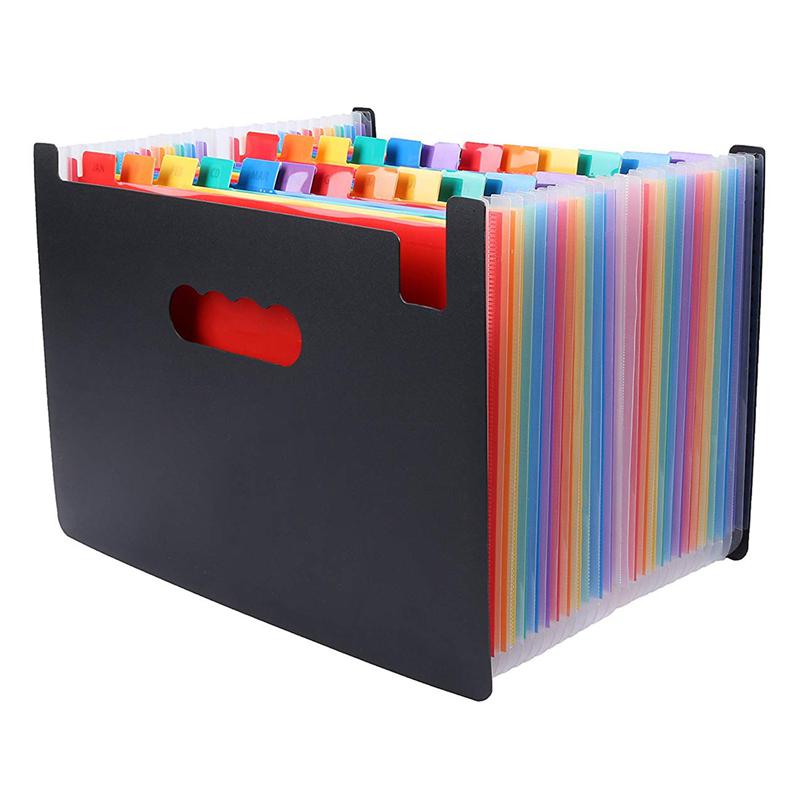 24 Pockets Expanding File Folder Large Space Design A4 Filing Folders Box File Business Home Office Document Accordion File Storage Bag Buy Online At Best Prices In Pakistan Daraz Pk