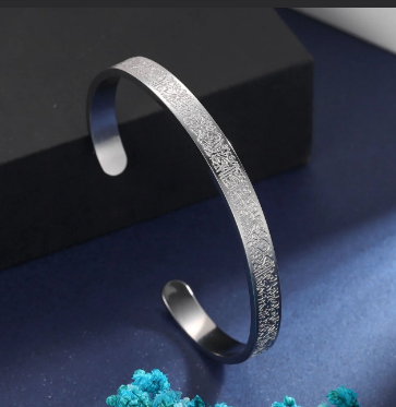 Ayat Ul Kursi Bracelet – Islamic Engraved Cuff for Men & Women – Stainless Steel Spiritual Jewelry Gift