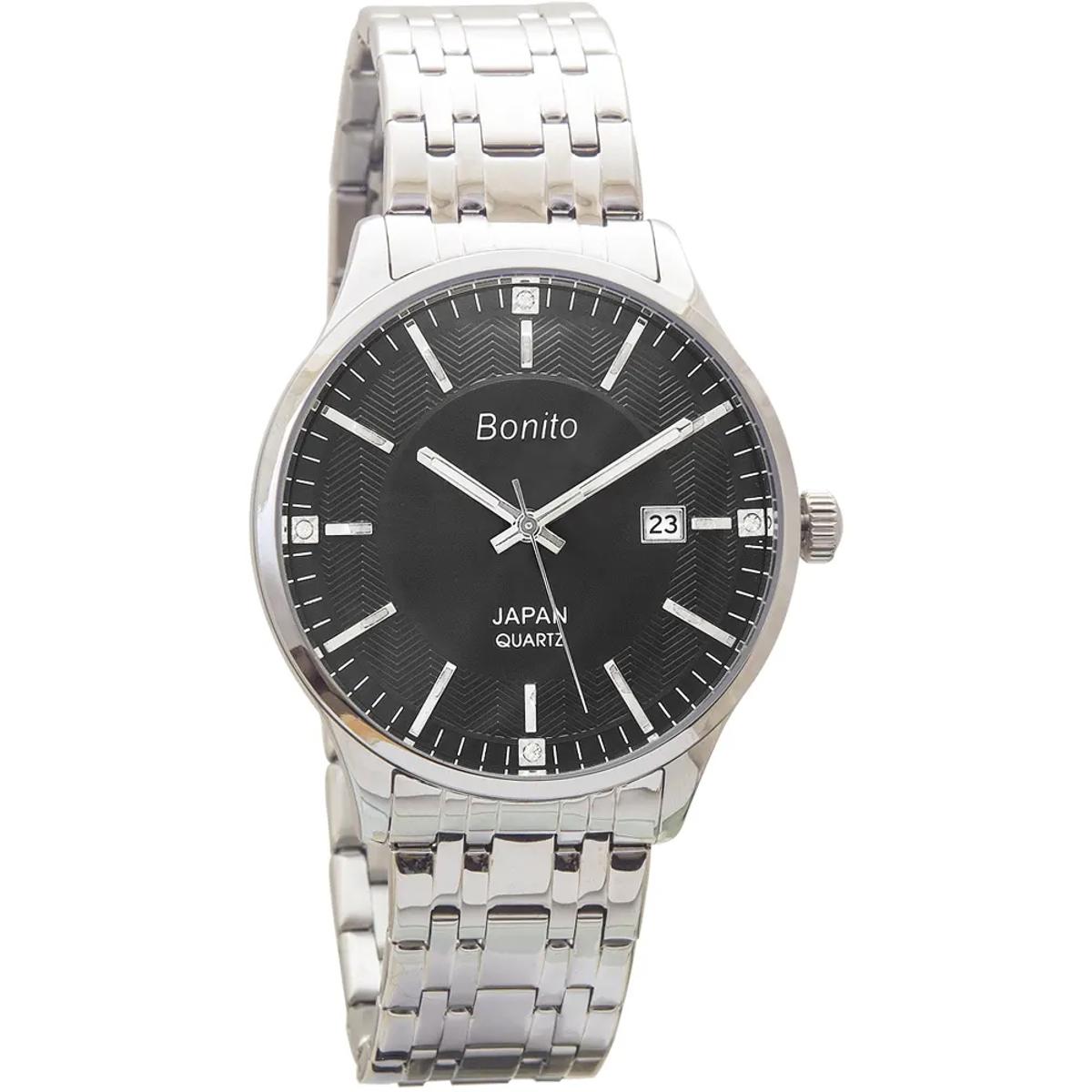 Bonito Q-1021 St Blk Stainless Steel Wrist Watch For Woman Price in  Pakistan - View Latest Collection of Analog