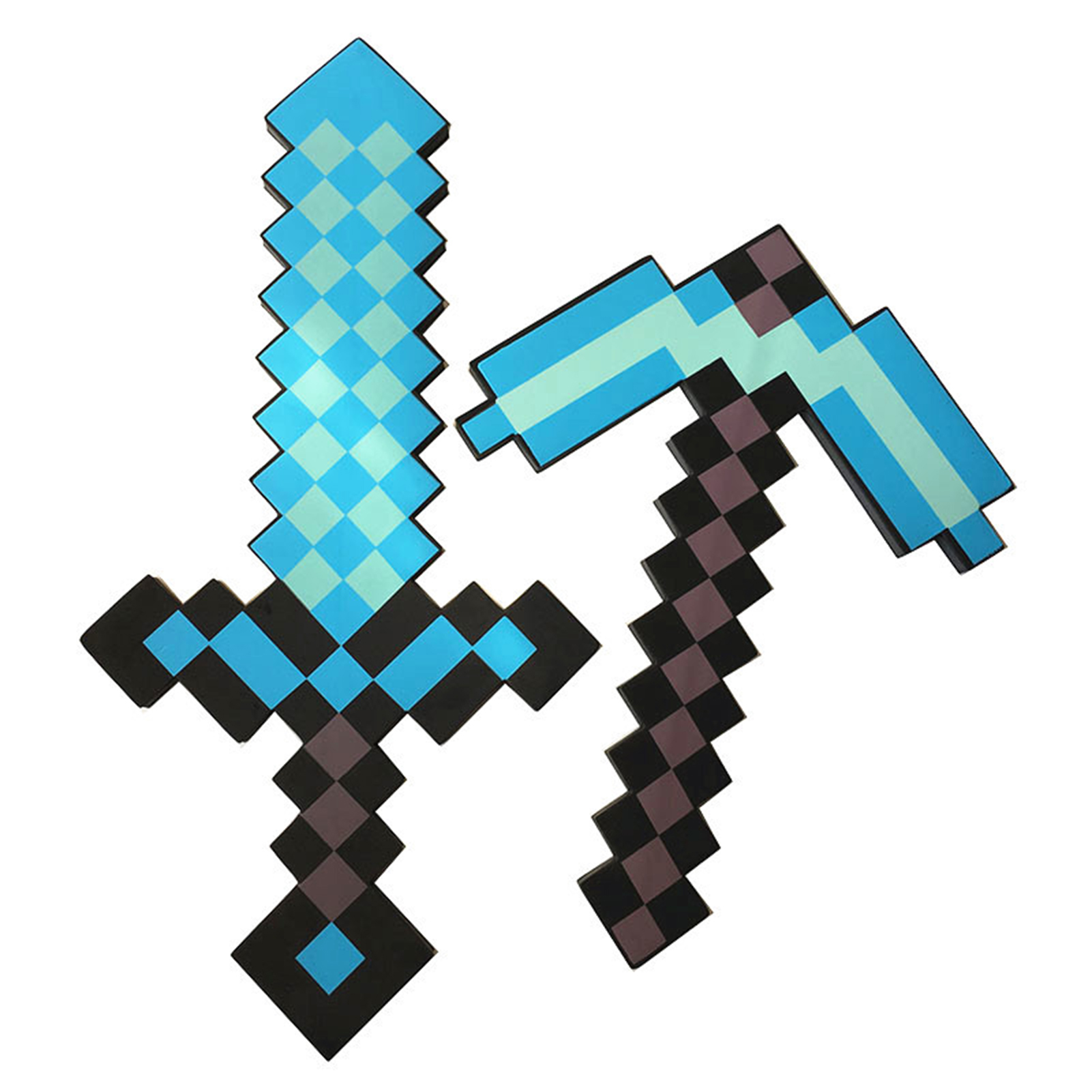 1Set Pick Sword Realistic Comfortable Touch EVA Minecraft Pick Sword ...