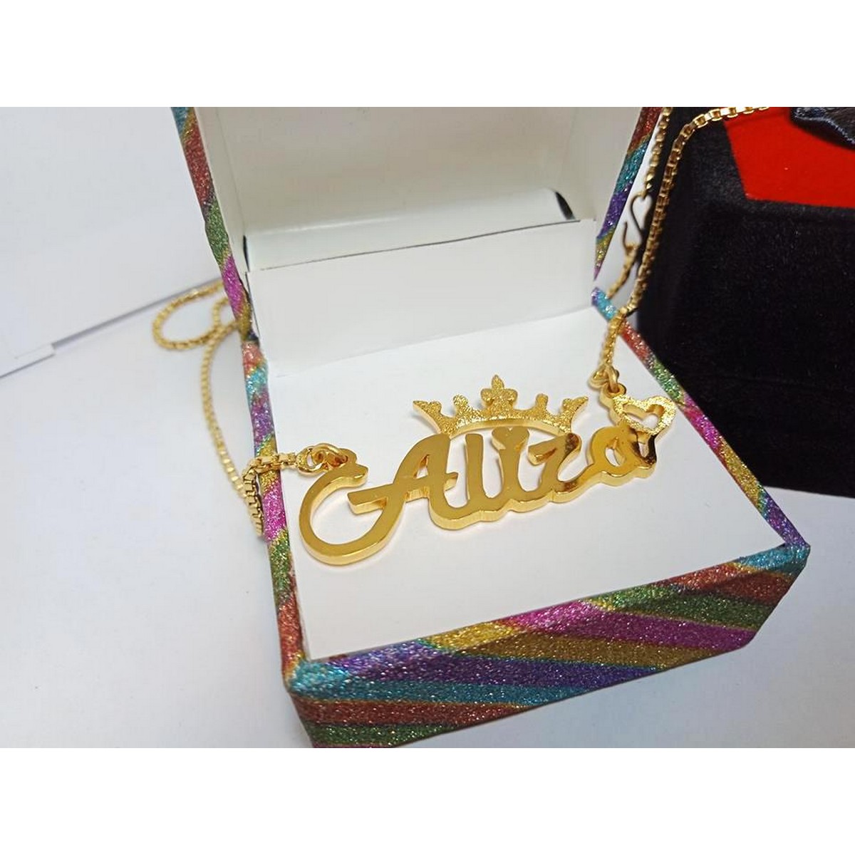 Name Locket 24K Gold Plated Custom Name 