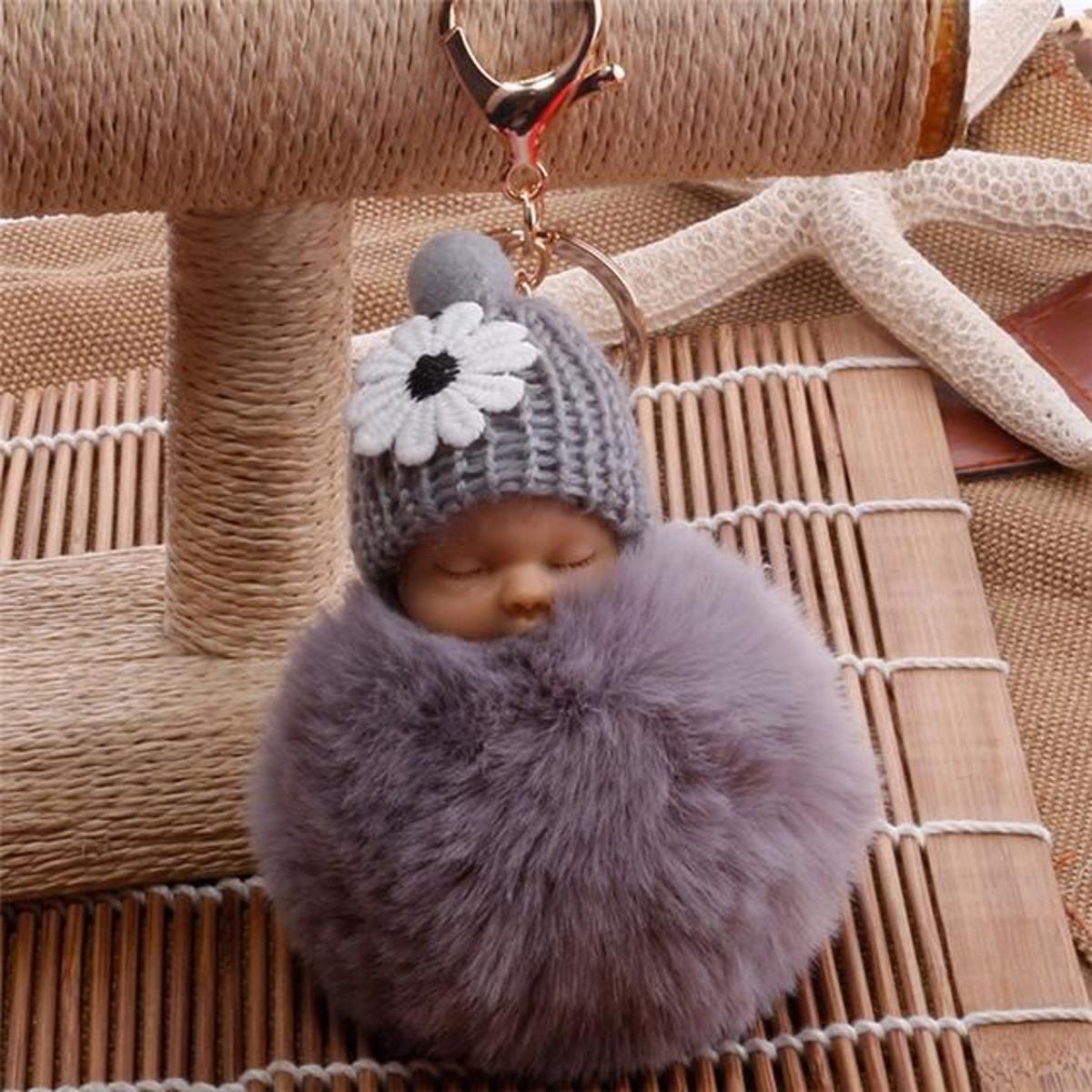 New Fluffy Doll Key Chain For Girls