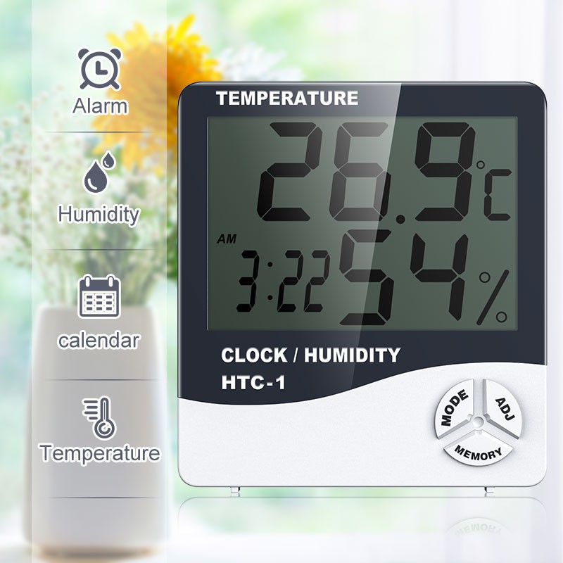 New LCD Digital Temperature and Humidity Detector Temperature Sensor
