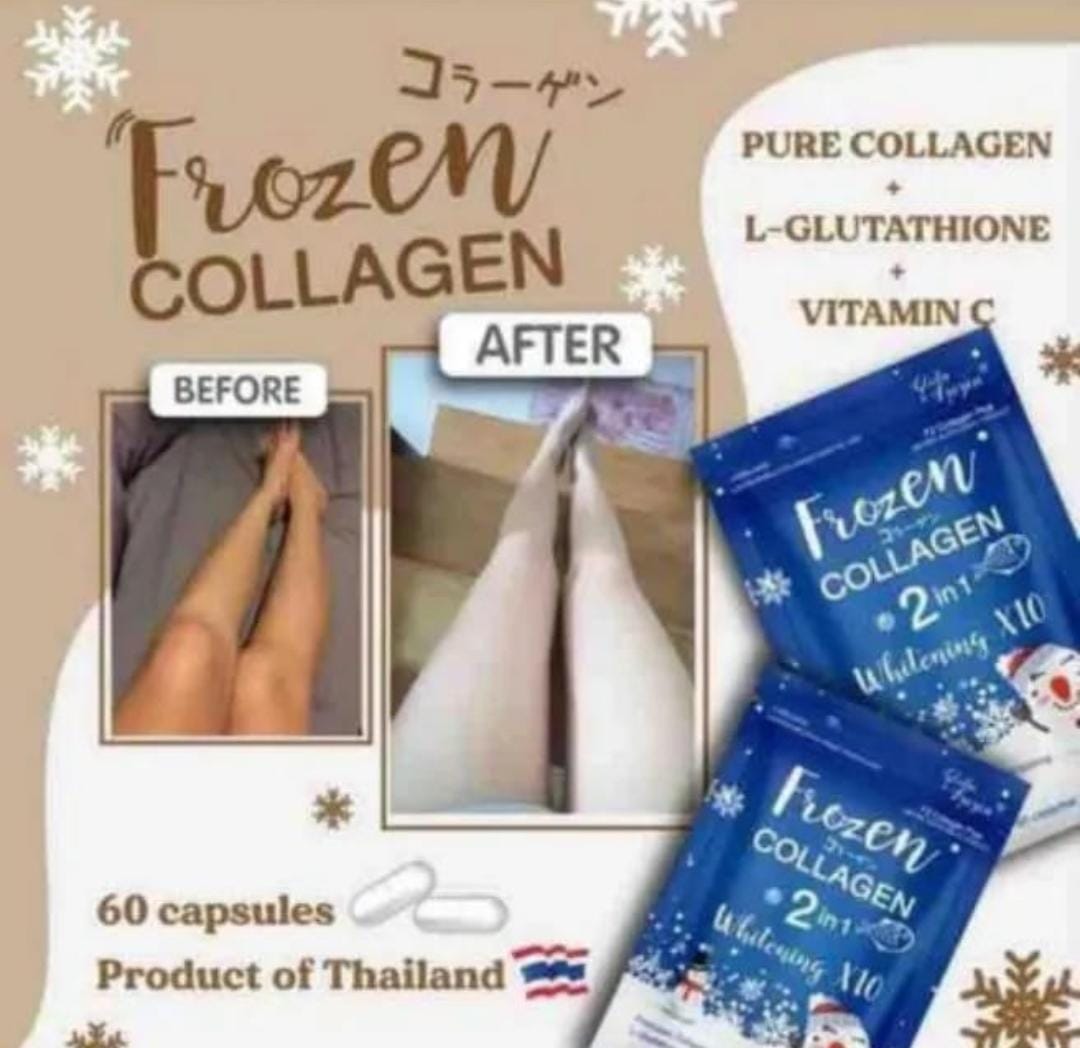 frozen glutathione review Frozen Supplement Collagen 60 Capsules [Blue] Dietary supplement product  Frozen Collagen Plus 60 capsules, rich in premium quality extracts