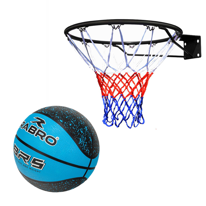 Basketball Set Net, Ring & Ball For Home & Outdoor Sport