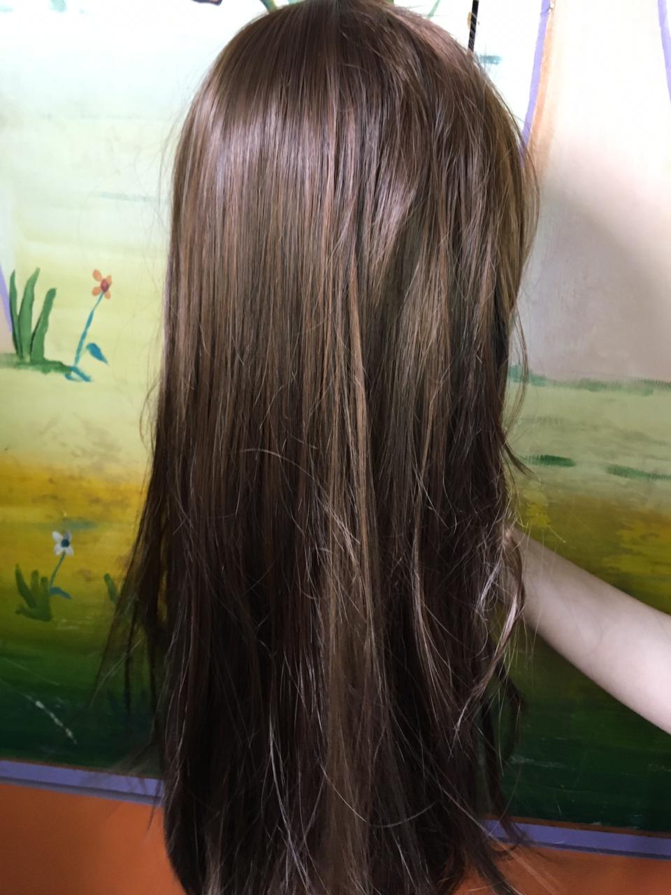 Imported Best quality Full head wig for women, hair wig - golden color
