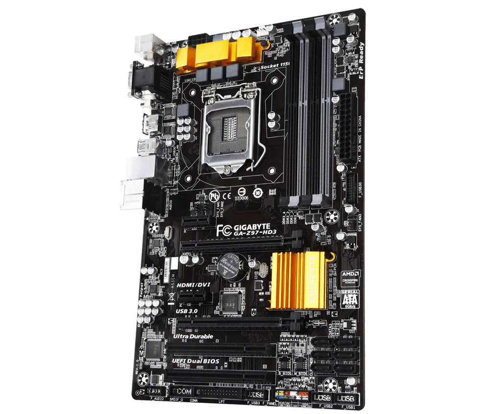 Gigabyte Z97-HD3 Gaming Motherboard for Intel 4th and 5th