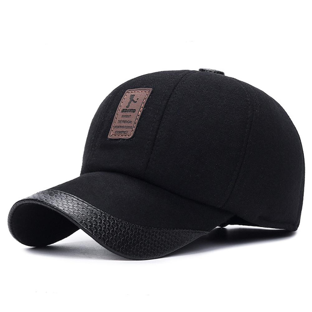 MISSKY Winter Man Hats Solid Color 