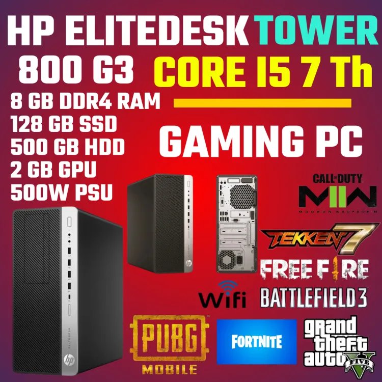 PC GAMER HP EliteDesk 800 I5 8Gb - 128Gb - GPU FIRE PRO