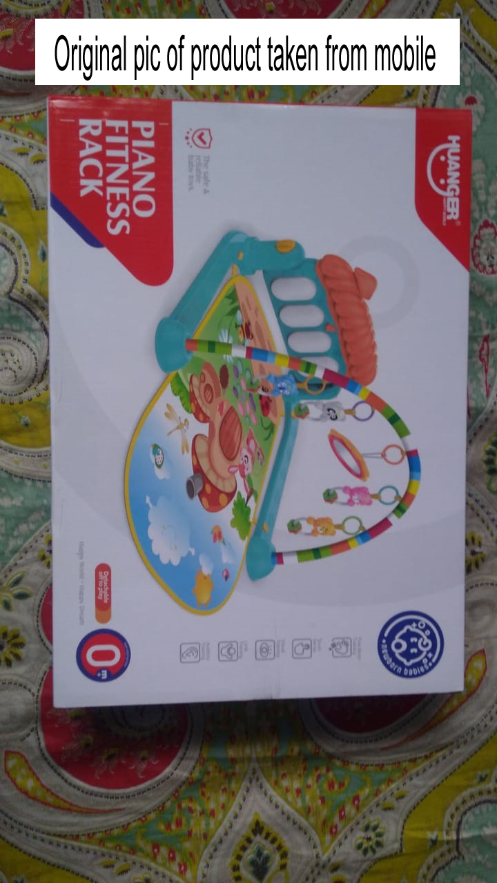 Huanger - 3 In 1 Newborn Baby Play Gym Piano Fitness Rack Mat - Activity Gym & Playmats
