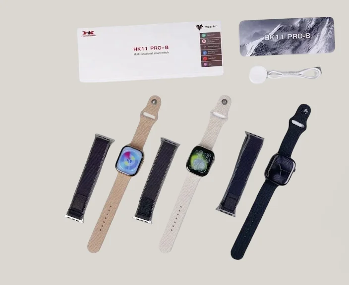 HK11 Pro MAX AND HK11 PRO B  digital Watch 2.02” AMOLED Display Bluetooth Calling NFC Fitness Tracker