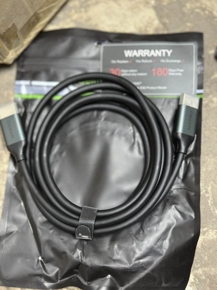 8k HDMI Cable QGEEM HDMI 2.1 8K@60HZ@4K@120HZ, 48GBPS HIGH-SPEED HDMI CORD,COMPATIBLE FOR PC HDTV PROJECTOR LARGE DISPLAY, MALE-TO-MALE 8k ultra HD Cable 6 ,10FT length