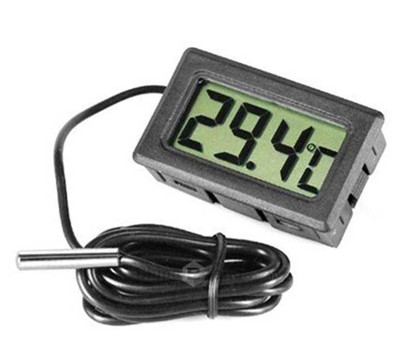 Digital LCD Thermometer Mini WithTemperature Sensor Probe 1 Meter price in Pakistan