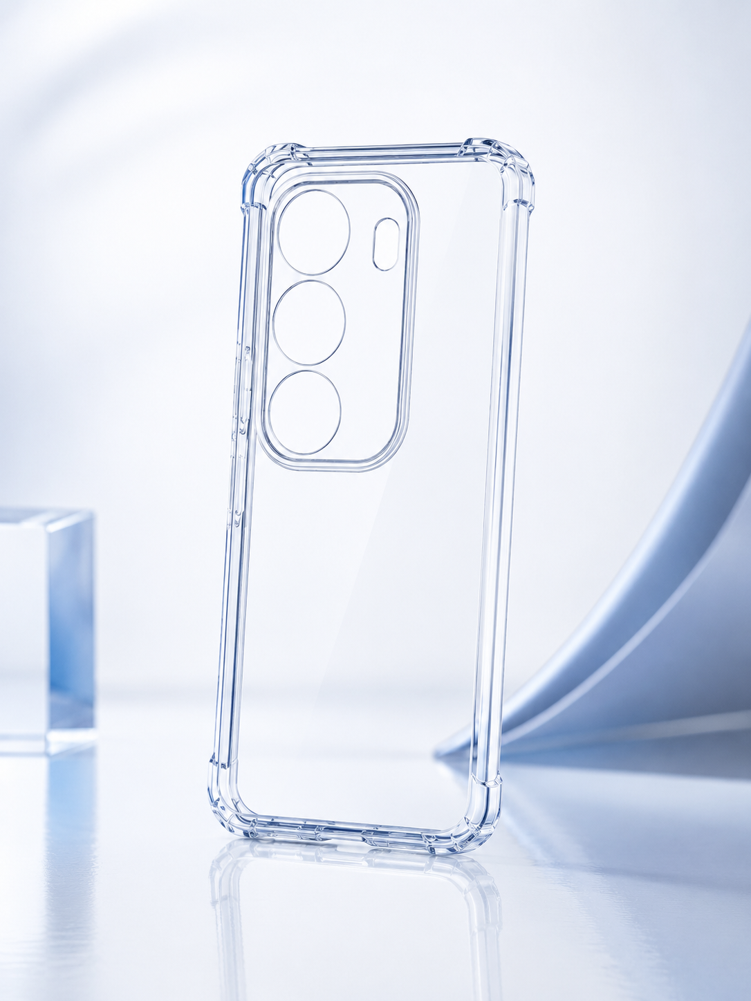 Transparent TPU Case for Realme C100i | Crystal Clear Shockproof Soft Back Cover | Air Cushion Corners | Camera & Screen Protection