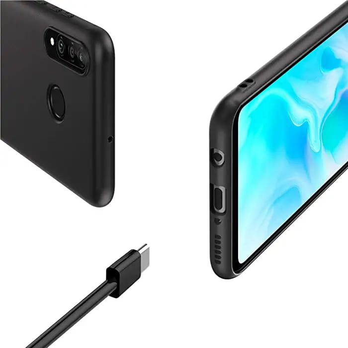Huawei P30 Lite Matte Black Soft Silicon Back Cover