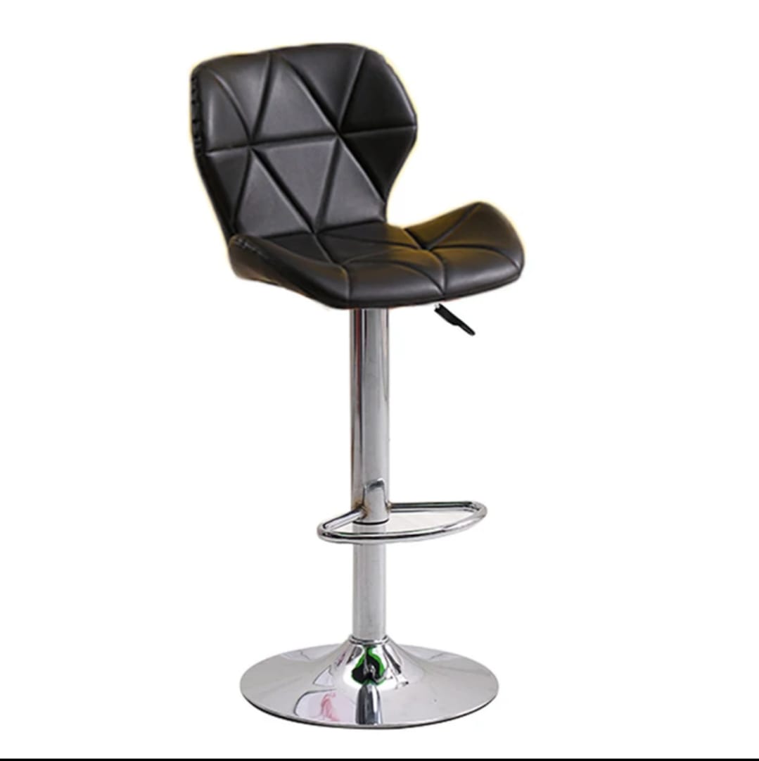 bar stool, luxury cushion butterfly shape bar stool, adjustable height kitchen dining stool with Padded seat and Metal frame, Comfortable high chair