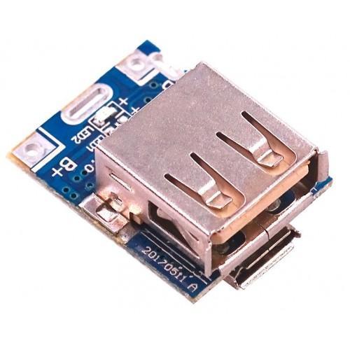 DIY Power Bank Charging Module – 18650 Lithium Battery Micro USB Charger + 5V Boost Converter | Safety Circuit Board price in Pakistan