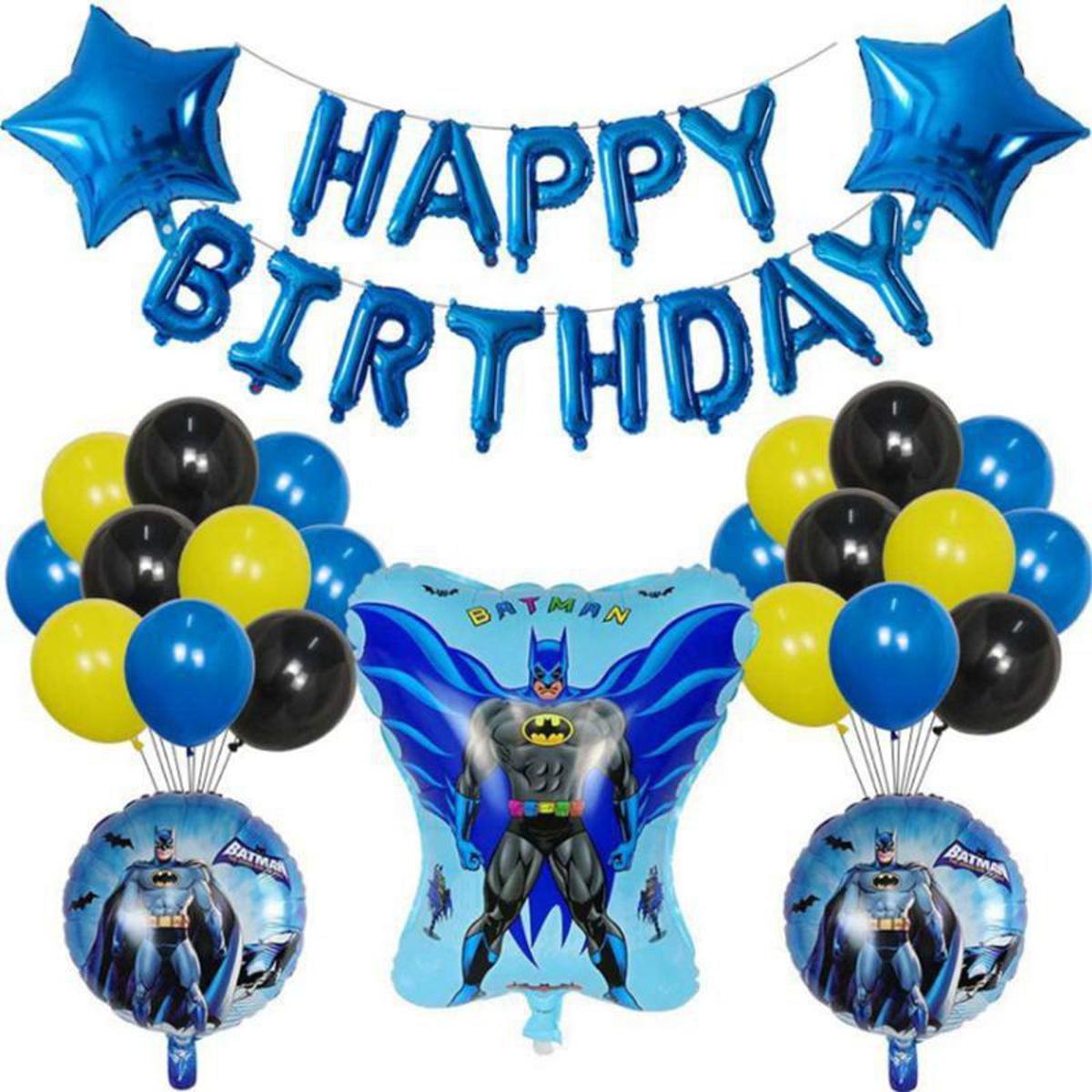 Batman Birthday Theme foil balloons set for Birthday Party Decoration and  Celebrations: Buy Online at Best Prices in Pakistan 
