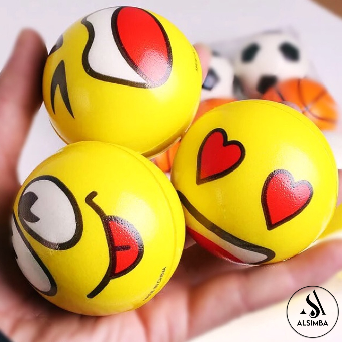 Soft Foam Reaction Emoji Balls For Kids 7.5Mm