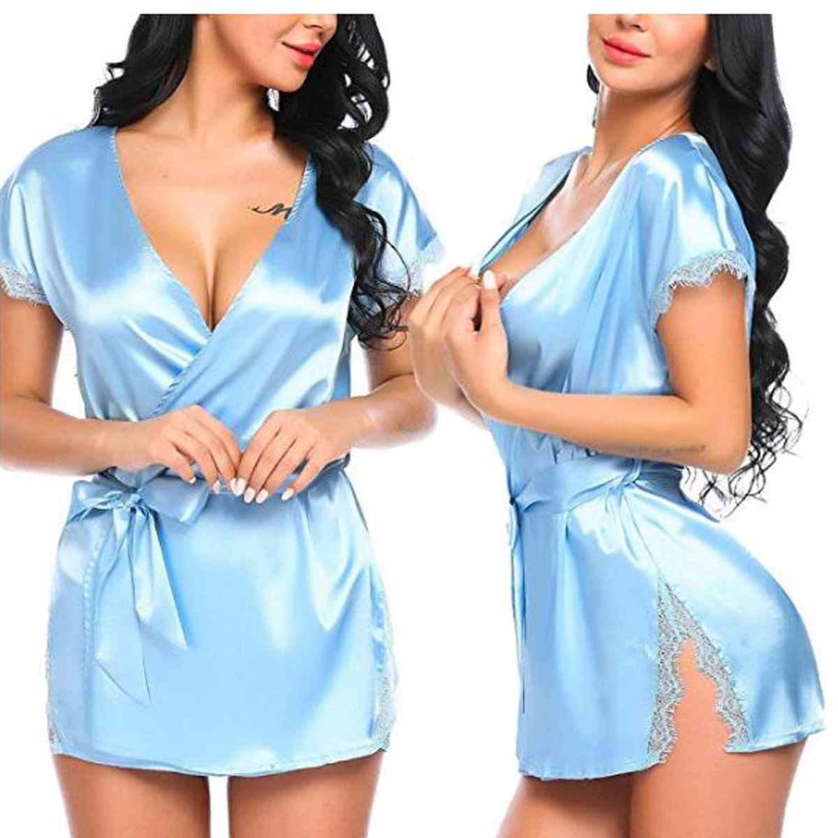 nighty with robe, hot nighty dress, girls nighties, nighty dress,,  nighty, nighty for women,Silk nightwear,nighty,night dress,nightgown,night suit,bridal,honeymoon for women,girls,ladies