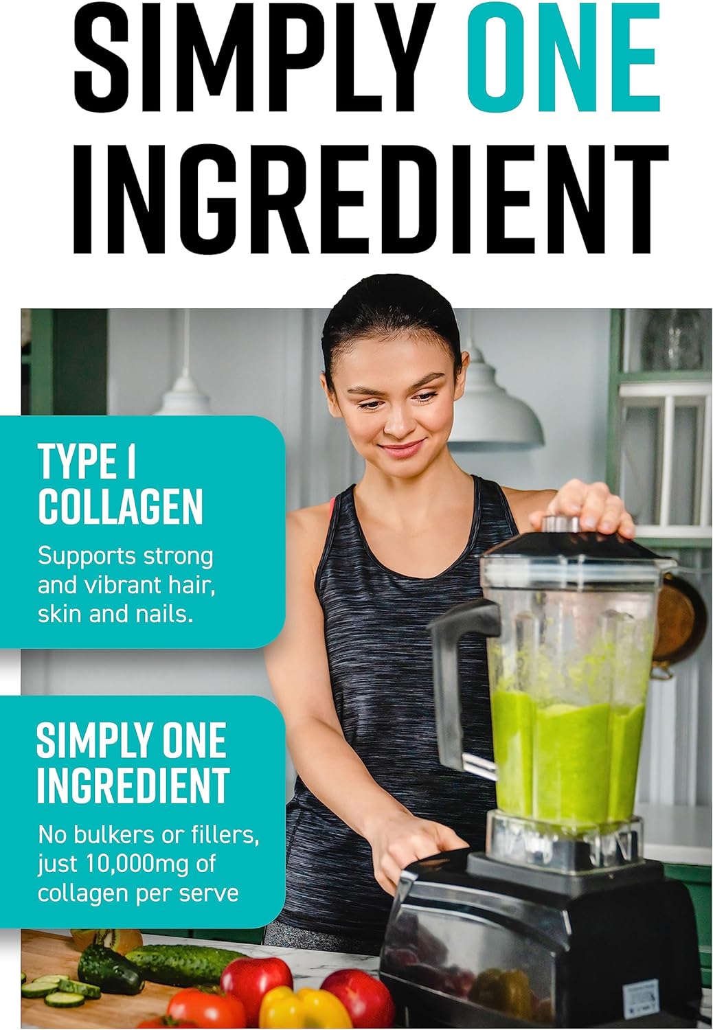 Hunter & Gather Marine Collagen Powder 300g | Pure Unflavoured Premium Hydrolysed Wild Caught Marine Collagen Peptides Powder for Hair Skin Nails Muscles | Collagen Supplements for Women and Men