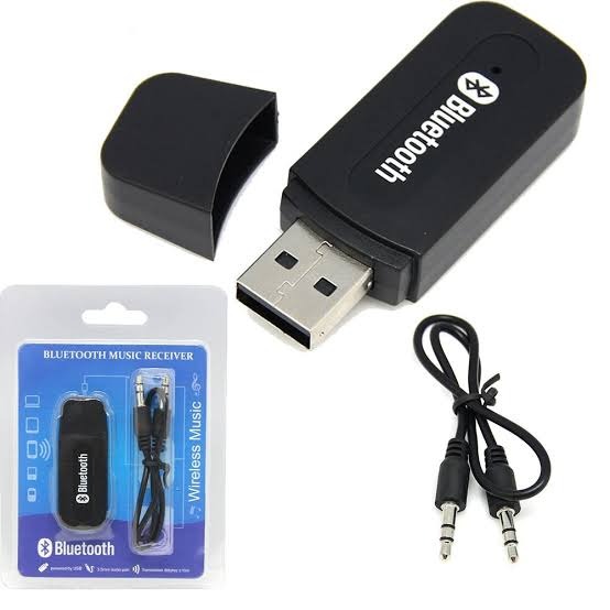 USB Portable Bluetooth Wireless Audio Music Receiver Dongle Car Audio BT Adaptor And AUX Cable