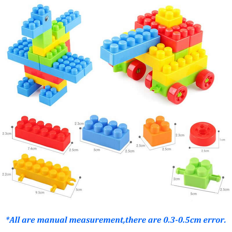 500 Pcs Set - Interlocking Linking Stick Building Blocks Toy Set Creative Educational Construction Puzzle for Kids Boys Girls Smart Assembling Toys Learning Problem Solving Brick Buildings Block Children Play Fun Game Alphabetical Word Number ABC Alphabet