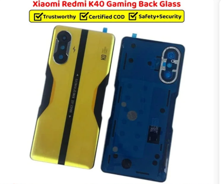 Redmi k40 Back Body Glass Battery Cover Rear Door Housing Replacement For Redmi k40