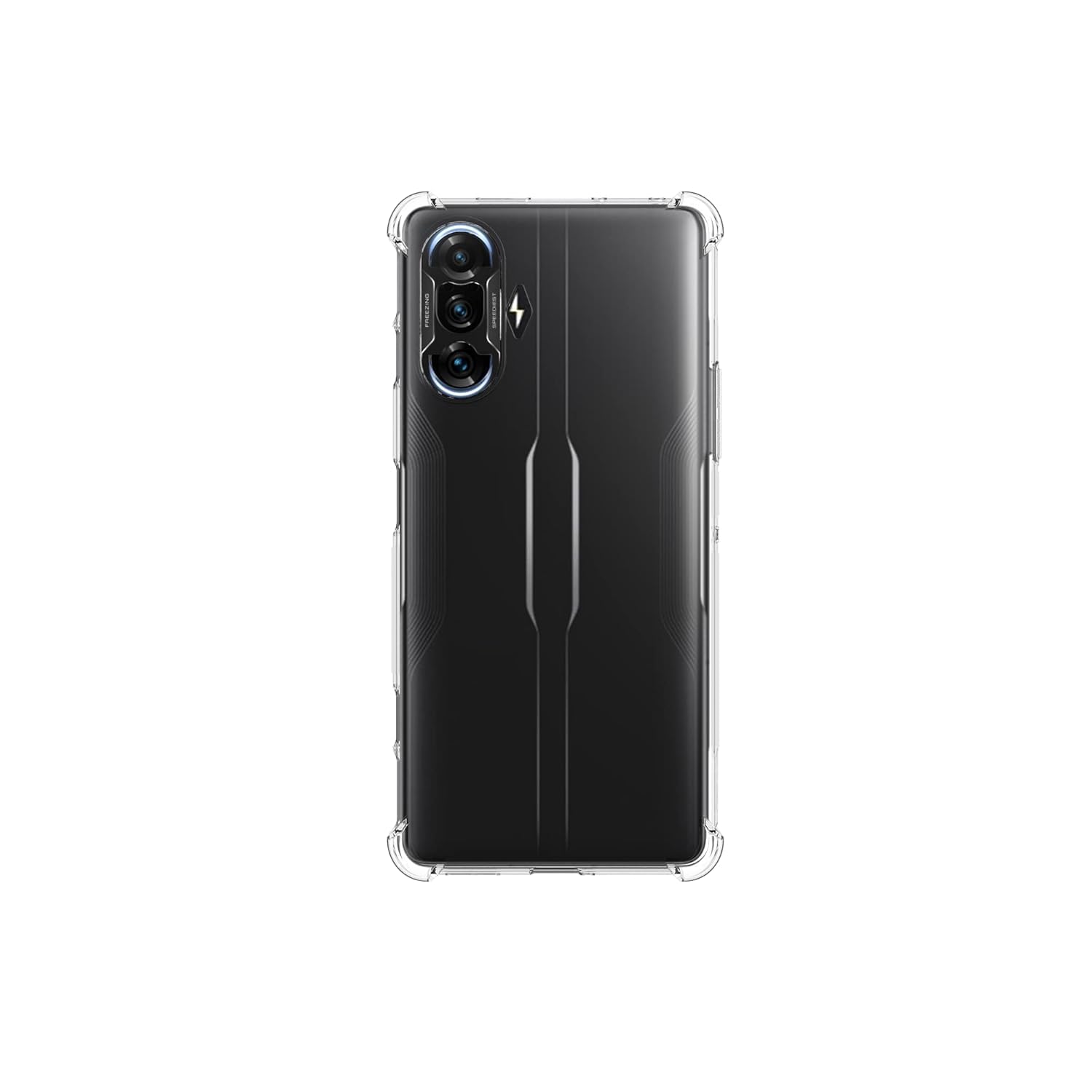 Redmi K40 Gaming Transparent Back Cover – Clear TPU Soft Case Shockproof Corner Bumper Slim Protective Mobile Phone Case