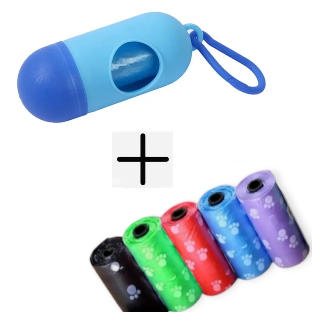 01 Dispenser + 05 Rolls Disopsable Baby Diapers Bag Box Kit Portable Baby Diapers Platics Bags Pet Waste Bag Box Kit Portable Baby Diapers Platics Bags Rubbish Bags Garbage Bag Removable Box Nappy Bag with Rope/hooks