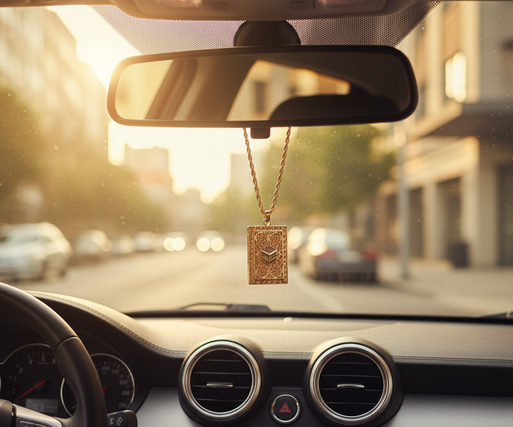 Kaaba Hanging Decoration For Car Accessories Islamic Ornament – Premium Quality Car Interior Accessory for Style and Protection | Beautiful Islamic Car Interior Decor in Pakistan