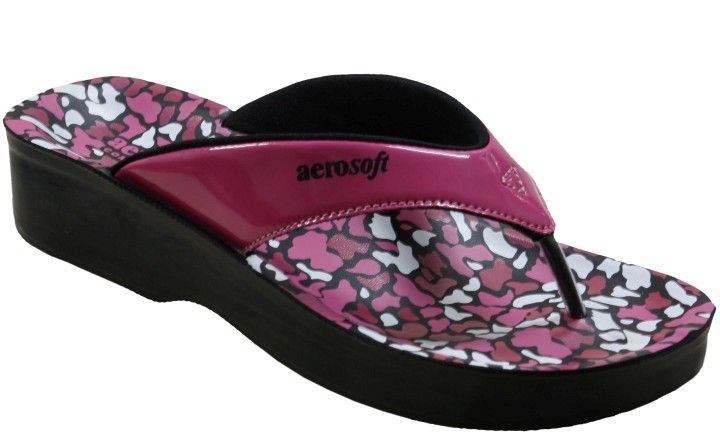 Aerosoft LA-08A4 Women's Violet Comfort Slippers - Soft Chappals for All-Day Ease