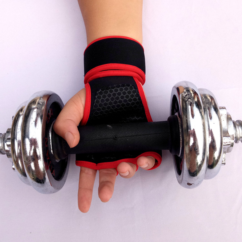 New 1 Pair Weight Lifting Training Gloves Women Men Fitness Sports