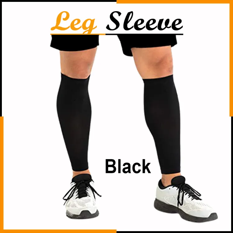 1Pair UV Protection Sports Leg Calf Compression Sleeves For