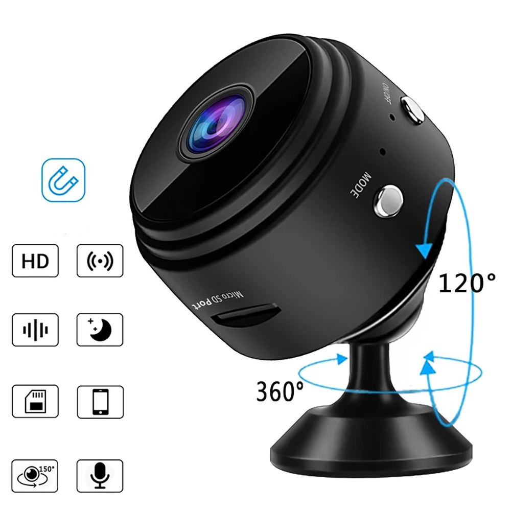 A9 Mini WiFi Camera – 1080P HD Wireless Smart Camera | Night Vision | Motion Detection | Magnetic Mini Camera