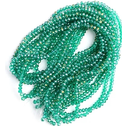 6mm Crystal Beads (80+ Pieces) for DIY Jewelry Making & Clothing Designs – High-Quality AB Crystal Beads | Yarn Vista