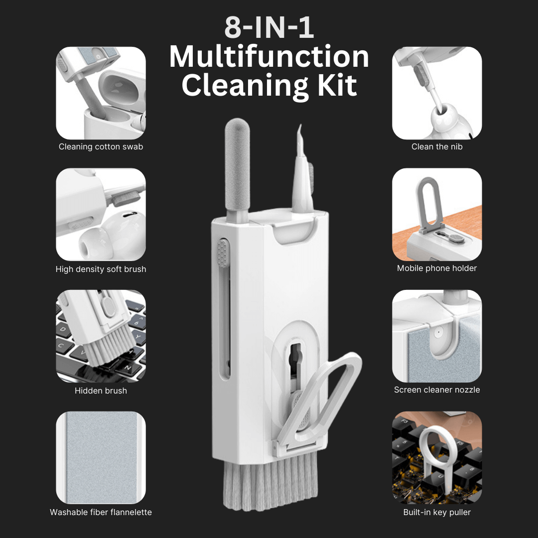 8-Piece Keyboard Cleaning Brush Earplug Cleaning Pen / Computer Gap Cleaning Tool Set 7 in 1 Computer Keyboard Cleaning Brush Kit Cleaning Tool Cleaner Keycap price in Pakistan
