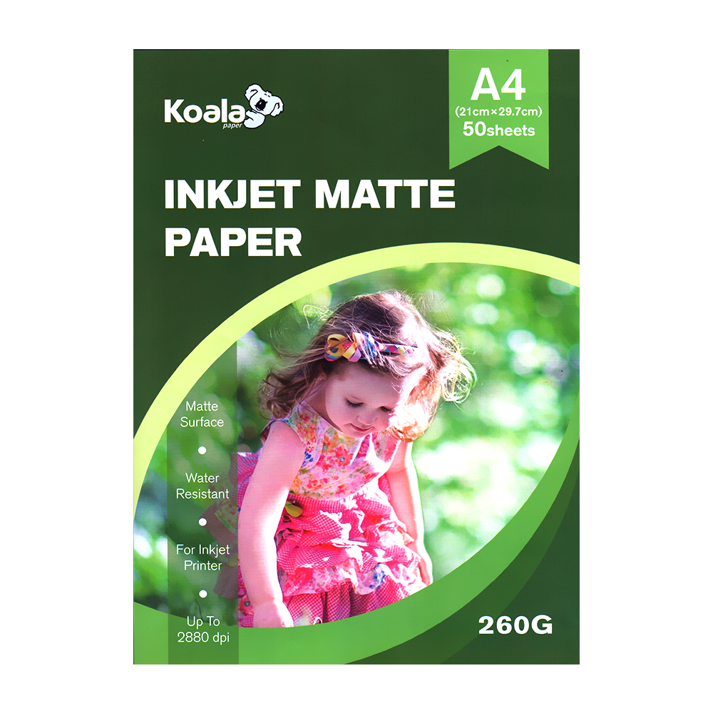A4 Koala Inkjet Matt Paper 50 sheets 260gsm Daraz.pk